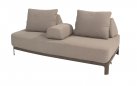 Szeroka sofa ogrodowa wypozcynkowa SANTORINI 4SO obicie tkaniną boucle