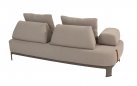 Szeroka sofa ogrodowa wypozcynkowa SANTORINI 4SO obicie tkaniną boucle
