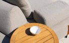 Szeroka sofa ogrodowa wypozcynkowa SANTORINI 4SO obicie tkaniną boucle