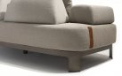 Szeroka sofa ogrodowa wypozcynkowa SANTORINI 4SO obicie tkaniną boucle