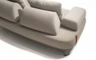 Szeroka sofa ogrodowa wypozcynkowa SANTORINI 4SO obicie tkaniną boucle