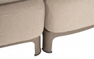 Szeroka sofa ogrodowa wypozcynkowa SANTORINI 4SO obicie tkaniną boucle