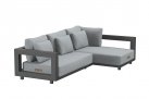 Sofa z szezlongiem z kolekcji METROPOLITAN grafitowy 4SO