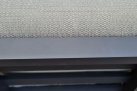 Modułowy narożnik aluminiowy ogrodowy METEORO ciemnoszary z jasnymi poduszkami i stolikiem kwadratowym 90x90 cm