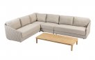 Prostokątny stolik kawowy FINN 150x65 z drewna teakowego premium