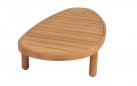 Owalny stolik kawowy FINN 125x63 z drewna teakowego premium
