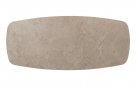 Zestaw stołowy ALLORA beżowy aluminowy ze stołem nogii krzyżowe blat ceramiczny