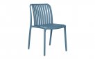 Krzesło COMO ogrodowe z polipropylenu bez podłokietników kolor błękitny – horeca