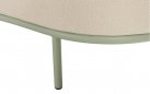 Sofa ogrodowa LUNA aluminium poduszki szerokość 200 cm kolor soft green