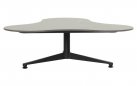 Stolik ogrodowy LUNA niski aluminium ceramika 86 × 92 × 29 cm kolor czarny