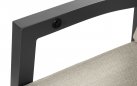 Krzesło ogrodowe GIO aluminium regulowane poduszka olefin szerokość 61 cm kolor antracyt