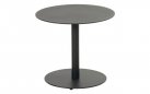 Stolik ogrodowy LUNA niski okrągły aluminium ceramika średnica 50 cm wysokość 45 cm czarny