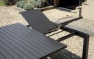 SPALATO stół ogrodowy aluminiowy rozkładany 100–150×150 antracytowy