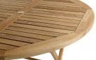 Okrągły stół SKAGEN Hartman teakowy Ø120 cm składany