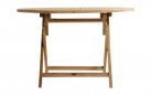 Okrągły stół SKAGEN Hartman teakowy Ø120 cm składany