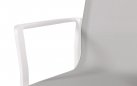 Krzesło ogrodowe LEA aluminium podłokietniki sztaplowane szerokość 62 cm kolor biały