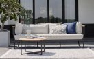 CONDOR sofa ogrodowa 3-osobowa z poduszkami BEE WETT® grafitowa