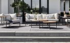 CONDOR sofa ogrodowa 3-osobowa z poduszkami BEE WETT® grafitowa