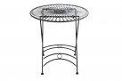 Okrągły stolik metaloplastyka 70 cm w stylu vintage TEGAL kolor BRĄZ