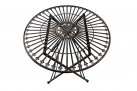 Okrągły stolik metaloplastyka 70 cm w stylu vintage TEGAL kolor BRĄZ
