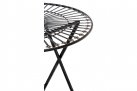 Okrągły stolik metaloplastyka 70 cm w stylu vintage TEGAL kolor BRĄZ