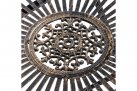 Okrągły stolik metaloplastyka 70 cm w stylu vintage TEGAL kolor BRĄZ