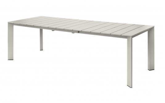 ANZIO stół ogrodowy aluminiowy rozkładany 165–250×90 jasnobeżowy