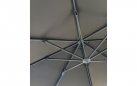 Parasol ogrodowy SHADOWFLEX z grafitową nogą boczną aluminium grafitowy poliester Ø350 cm FLEX 