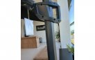 Parasol ogrodowy SHADOWFLEX z grafitową nogą boczną aluminium grafitowy poliester Ø350 cm FLEX 