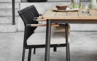 ELLE BELT 180 Stół ogrodowy teak i aluminium do zestawów obiadowych