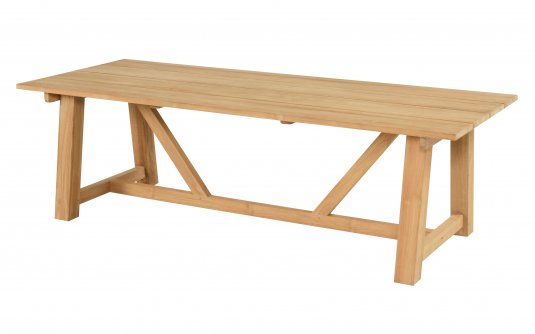 Stół ogrodowy FREMONT Hartman teakowy 246x100 cm meble ogrodowe i na taras