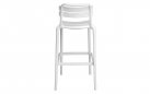 Biały hoker MONZA ogrodowy z polipropylenu z włóknem szklanym – horeca