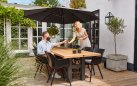 Parasol ogrodowy ośmiokątny Ø300 cm SHADOWFLEX noga boczna aluminium poliester Ø300 cm / antracyt