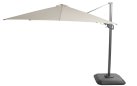 Parasol ogrodowy ośmiokątny Ø300 cm SHADOWFLEX noga boczna aluminium poliester Ø300 cm / noga antracyt - poszyciue szarobezowe