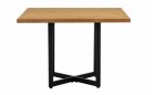 JAKARTA DINING stół ogrodowy AppleBee 110×110 teak i czarne aluminium