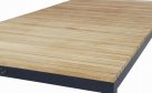 stolik ogrodowy kawowy aluminiowo-teakowy ZALONGO 150x60 cm