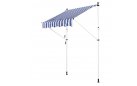Markiza przenośna do szybkiego montażu SUNPROOF 350x120 cm BIAŁO-NIEBIESKA