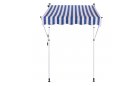 Markiza przenośna do szybkiego montażu SUNPROOF 350x120 cm BIAŁO-NIEBIESKAA