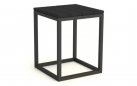 Grafitowy stolik boczny ogrodowy aluminiowy GILI 33x33x40 cm