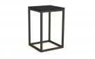 Grafitowy stolik boczny ogrodowy aluminiowy GILI 33x33x40 cm