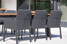 Krzesło stołowe ogrodowe aluminium tekstylina CARIBEAN ANTRACYT