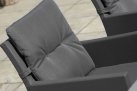 Krzesło stołowe ogrodowe aluminium tekstylina CARIBEAN ANTRACYT