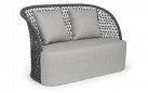 Antracytowa sofa dwuosobowa ogrodowa CUYEN bizzotto 