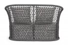 Antracytowa sofa dwuosobowa ogrodowa CUYEN bizzotto 