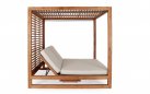 Luksusowe łóżko 2os. Daybed z daszkiem, całości wykonane z drewna tekowego premium Honolulu