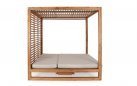 Luksusowe łóżko 2os. Daybed z daszkiem, całości wykonane z drewna tekowego premium Honolulu