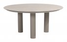 Okrągły stół ogrodowy DONATO Ø160 cm jasnoszary z ceramicznym blatem