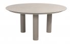 Okrągły stół ogrodowy DONATO Ø160 cm jasnoszary z ceramicznym blatem