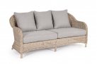 Klasyczna sofa ogrodowy na taras z technorattanu ADITYA bizzotto beżowowa