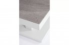 Podnoszony stolik aluminiowy z blatem ceramicznym TRUMAN bizzotto biały